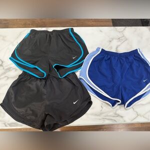 Nike Running Shorts Set - Blue and Black